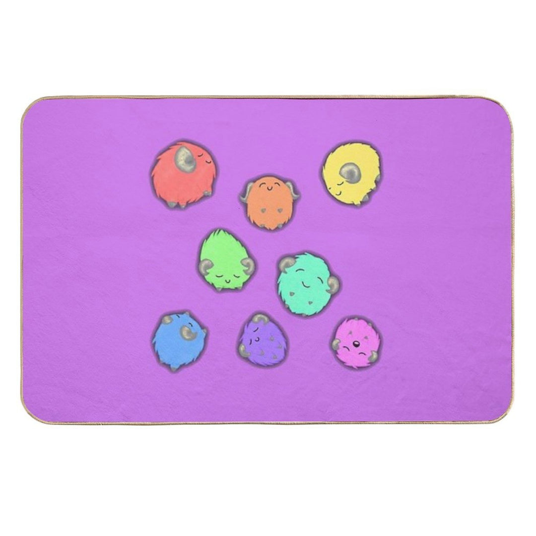 Rainbow Scapegoats  Long-Lasting Bath Mat