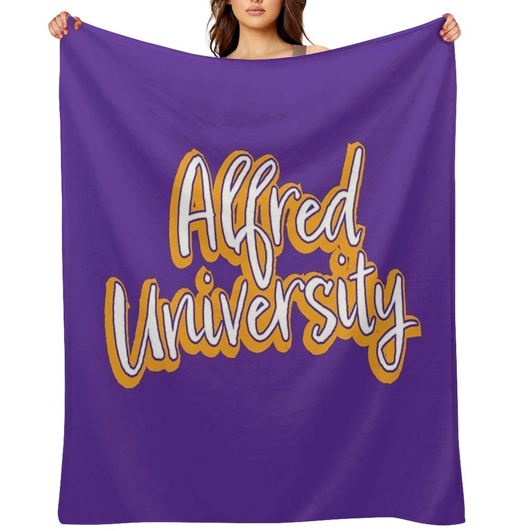 Alfred University Saxons Eco-conscious Throw Blanket
