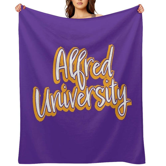 Alfred University Saxons Eco-conscious Throw Blanket