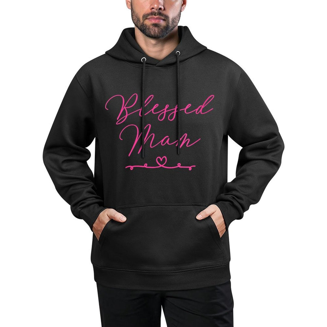 Womens Blessed Mam Shrink-Resistant Hoodie