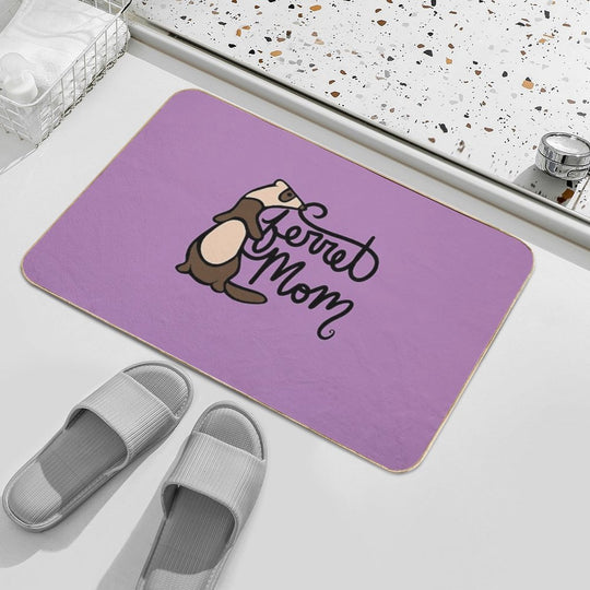 Ferret Mom  Dirt-Trapping Bath Mat