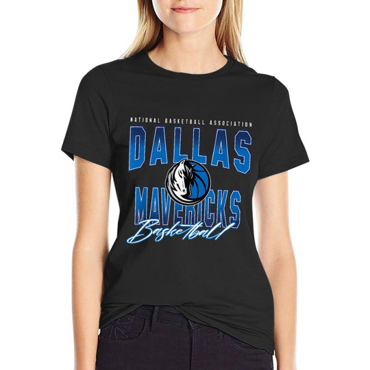 Dallas Mavericks Official NBA Modern Classic Fit Black, Small  Wrinkle-resistant T-Shirt