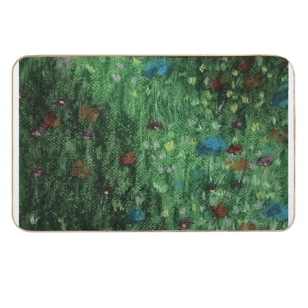 FLOWERY MEADOW  Fade-Resistant Bath Mat