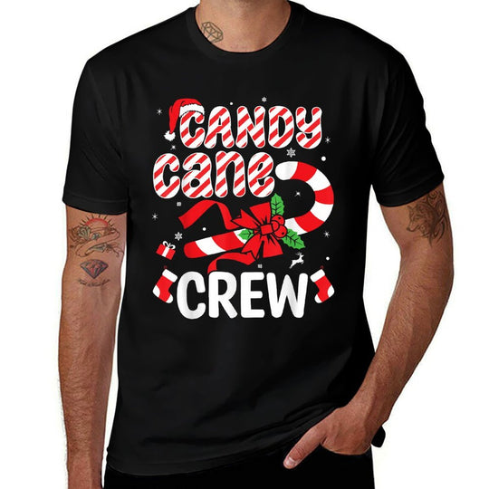 Candy Cane Crew - Funny Christmas Holiday Men Women  Tagless Design T-Shirt