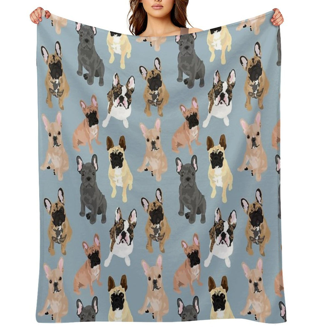 Frenchie Eco-conscious Throw Blanket