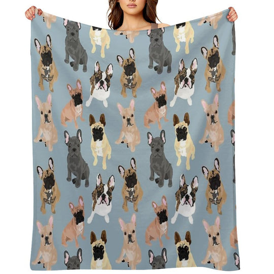 Frenchie Eco-conscious Throw Blanket