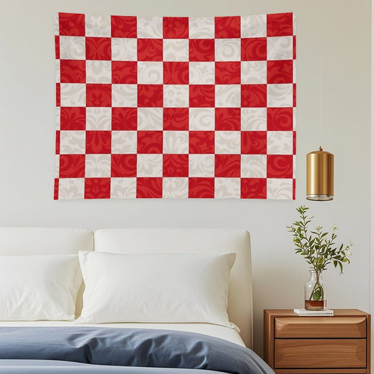 Monica's Checkered Throw Blanket Pattern Tapestry