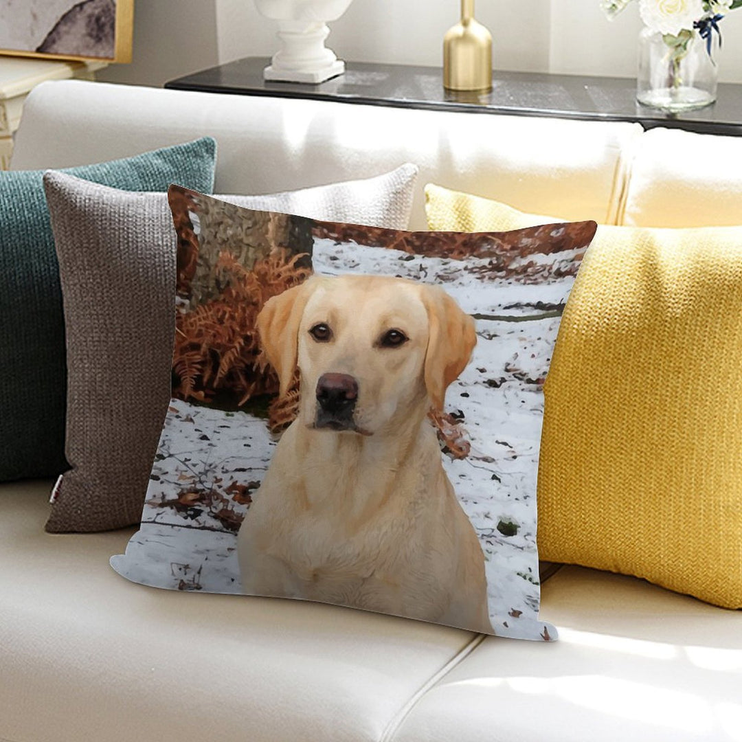 Yellow Lab Soft Multiple Sizes Throw Pillow