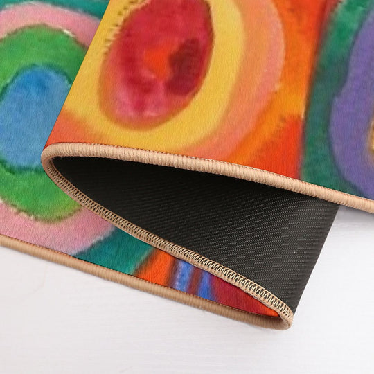 Wassily Kandinsky  Color Study Squares with Concentric Circles , Abstract  Pet-Safe Bath Mat