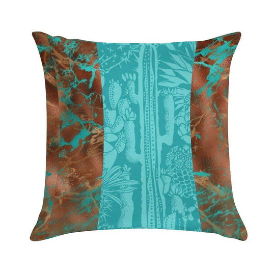 Distressed Cactus Soft Style Accent Throw Pillow