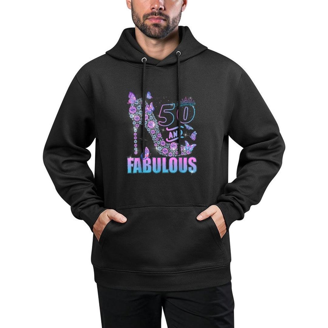 Butterflies High Heels 50 & Fabulous 50th Birthday Unisex Design Hoodie