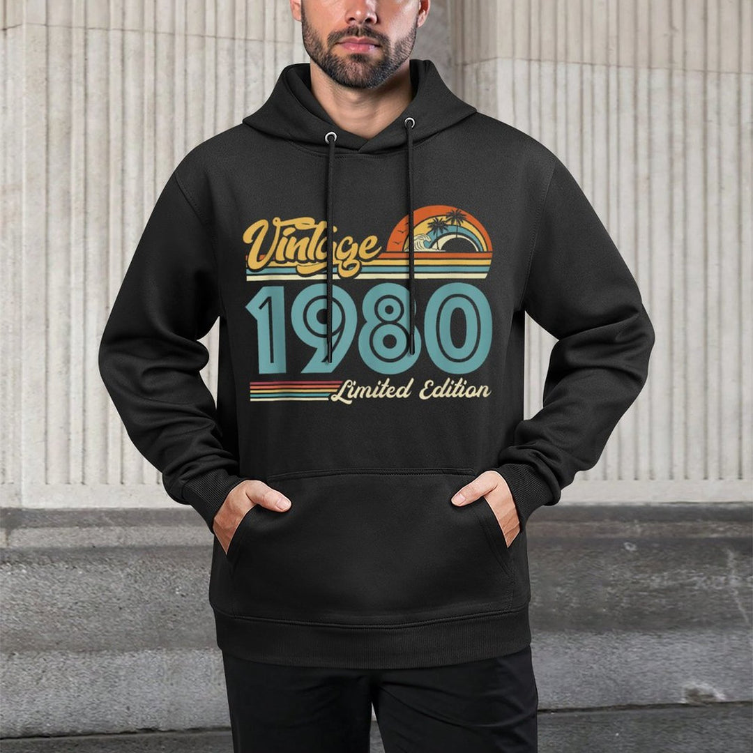 Limited Edition 1980 Vintage 1980 Birthday Unisex Design Hoodie
