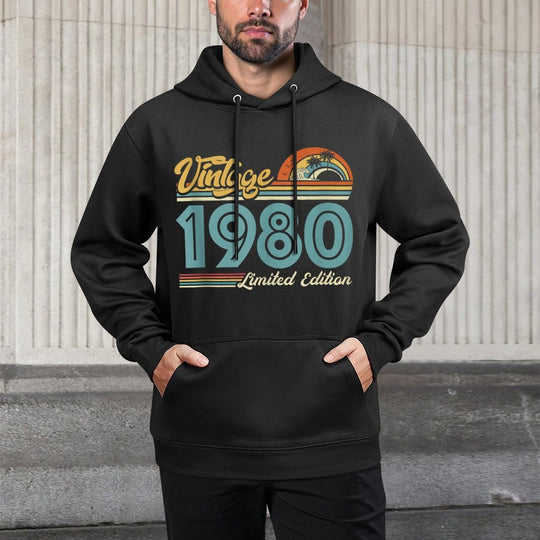 Limited Edition 1980 Vintage 1980 Birthday Unisex Design Hoodie