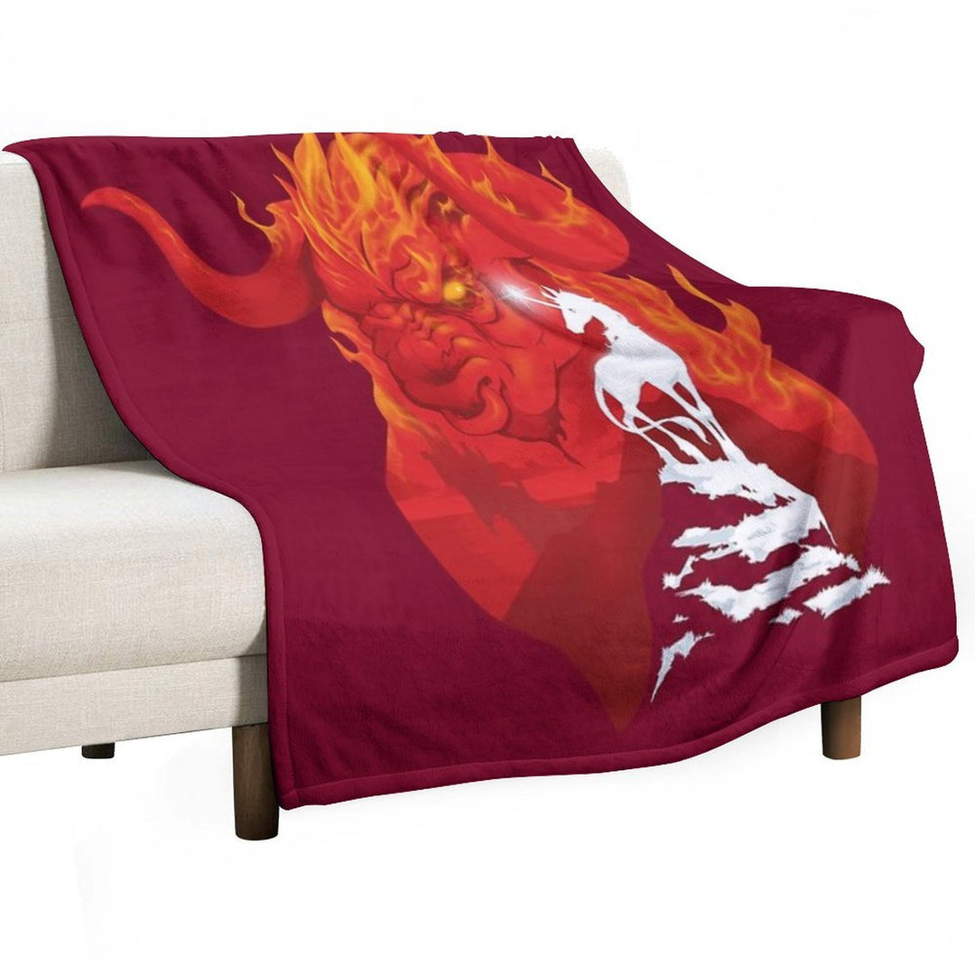 The Last Unicorn Quick-dry Throw Blanket