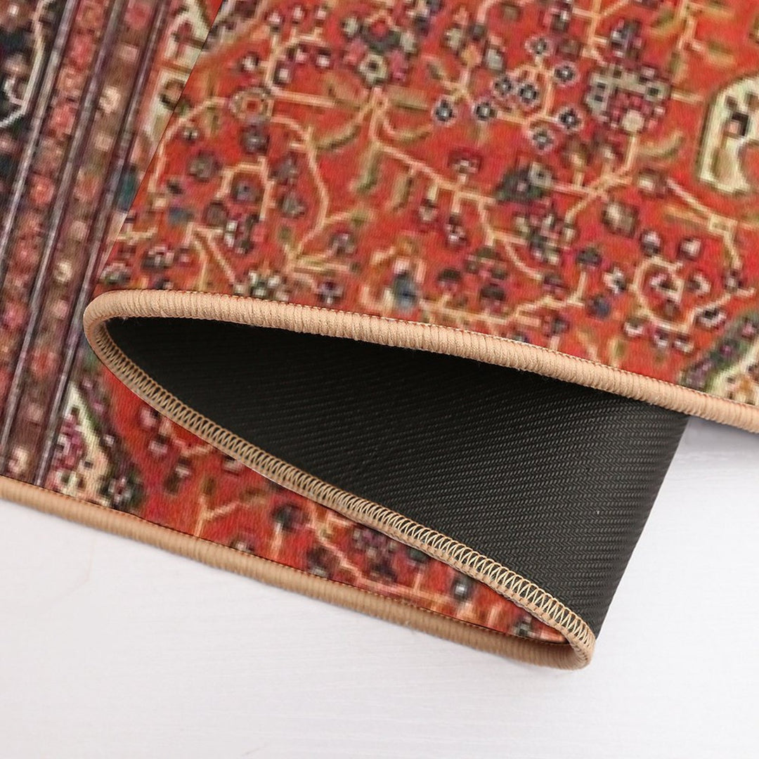 Antique Persian Sarouk Farahan Rug Print  Dirt-Trapping Bath Mat