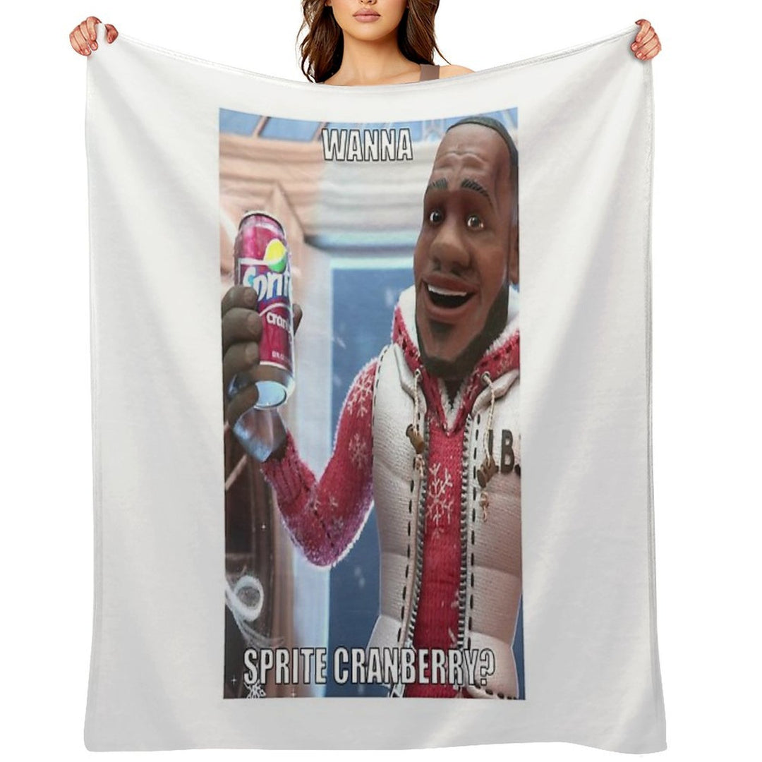 Sprite Cranberry - Wanna Sprite Cranberry Lightweight Throw Blanket