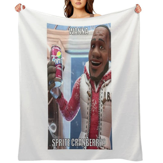 Sprite Cranberry - Wanna Sprite Cranberry Lightweight Throw Blanket