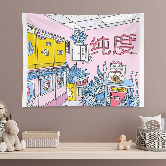 MANEKI WASH BLUE Tapestry