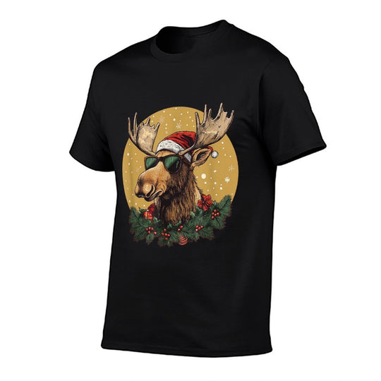 Sunglasses Christmas Moose Bringing The Holiday Vibes  Quick-drying T-Shirt