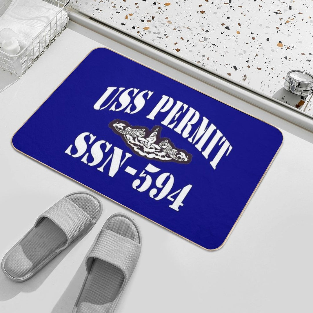 USS PERMIT (SSN-594) SHIP'S STORE  Toxin-Free Bath Mat