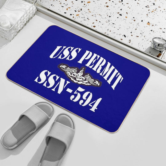 USS PERMIT (SSN-594) SHIP'S STORE  Toxin-Free Bath Mat
