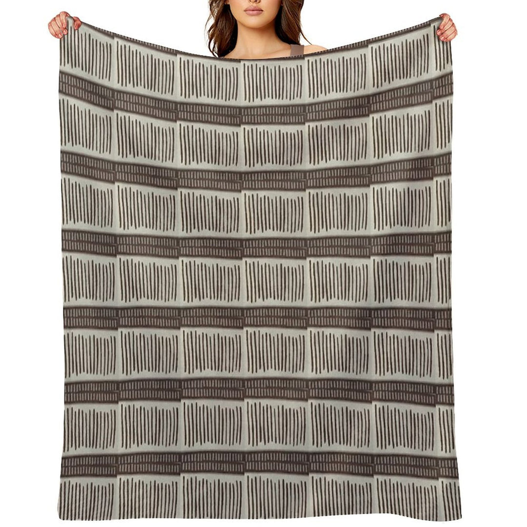 Wood Pattern (Indian Art) Velvety-soft Throw Blanket