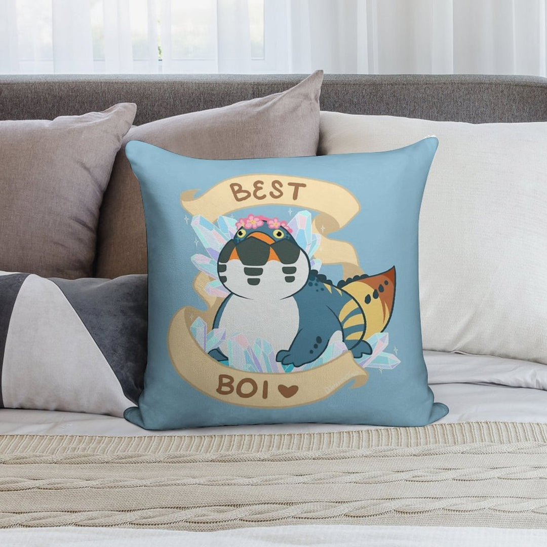 Dodogama Best Boi (MonHun World) Soft Easy Maintenance Throw Pillow
