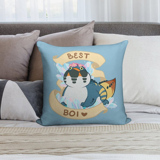 Dodogama Best Boi (MonHun World) Soft Easy Maintenance Throw Pillow