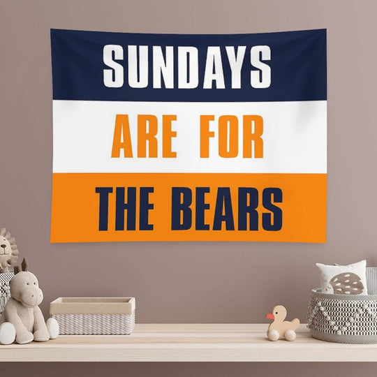 Sundays Are for The Bears, Chicago Bears Tapestry
