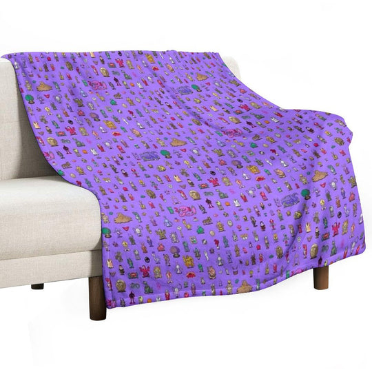 Earthbound Mega Sprite Sheet Durable Throw Blanket