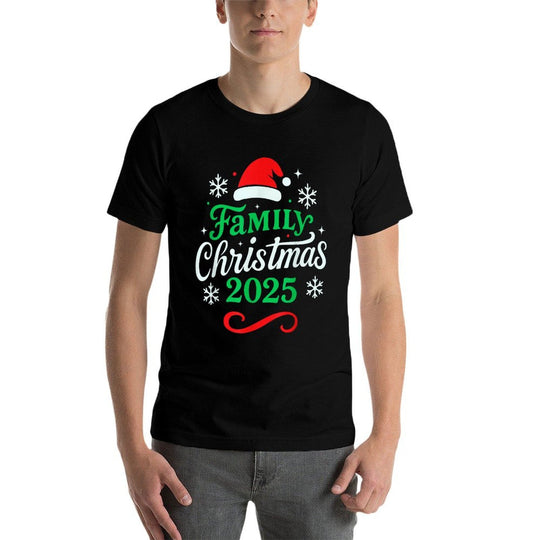 Family Christmas 2025 Matching Group Outfit Xmas Santa Squad  Summer-ready Fabric T-Shirt