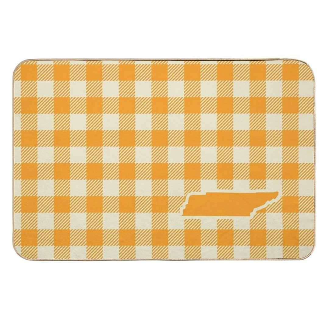 Plaids • Tennessee Gingham Durable Bath Mat