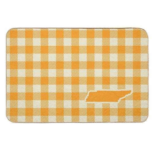 Plaids • Tennessee Gingham Durable Bath Mat