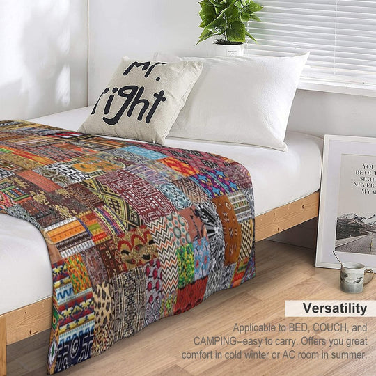 Ethnic Patterns Compact Throw Blanket