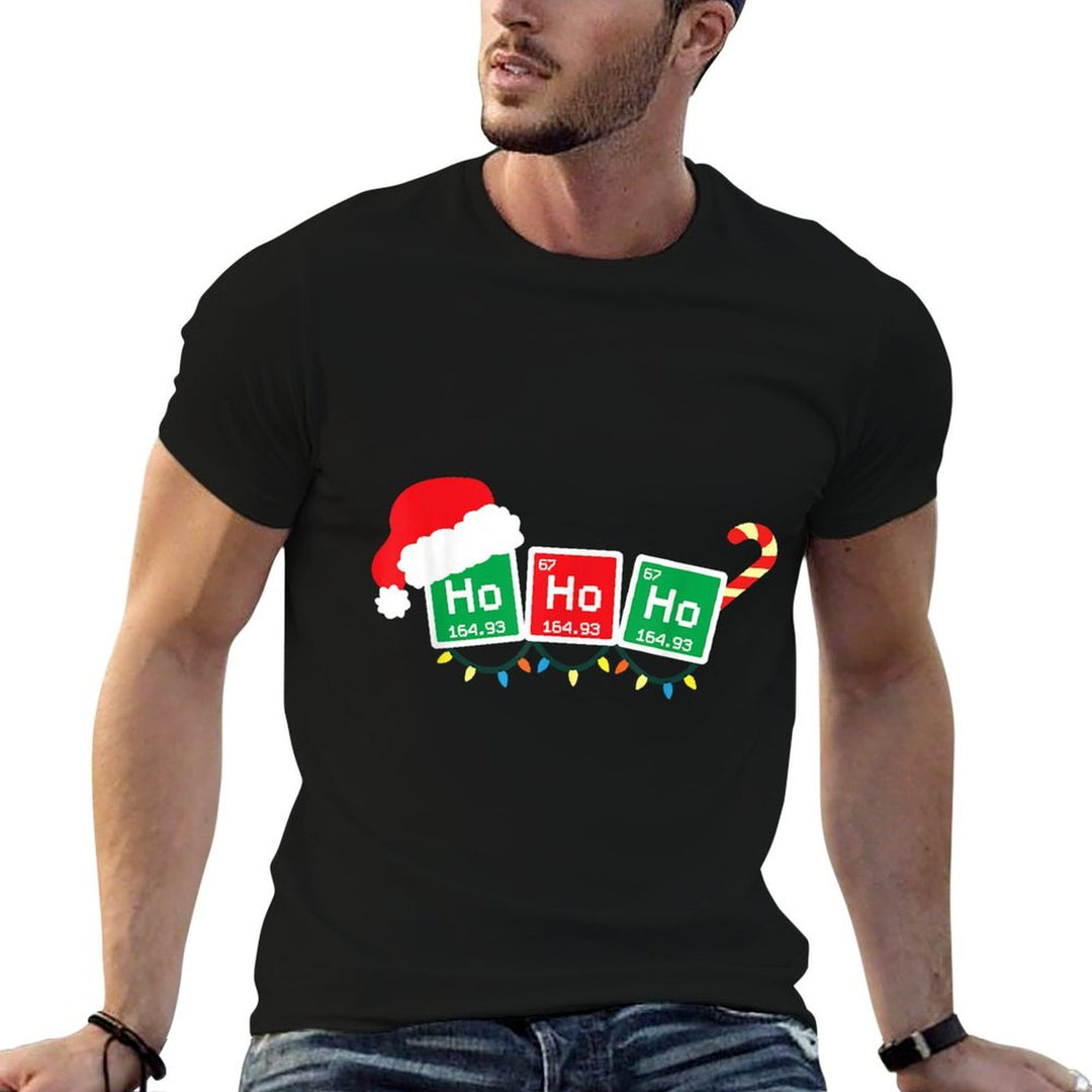 Ho Ho Ho Periodic Table Chemist Physics Christmas Gift  Soft T-Shirt