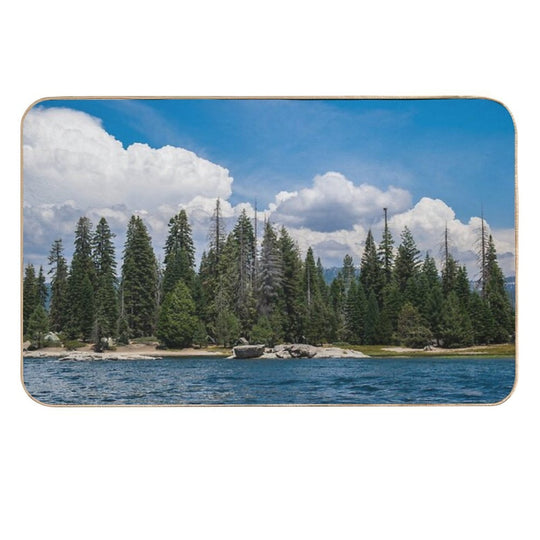 Shaver Lake in Summer  Anti-Trip Bath Mat