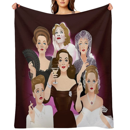 Bette Davis Quick-dry Throw Blanket