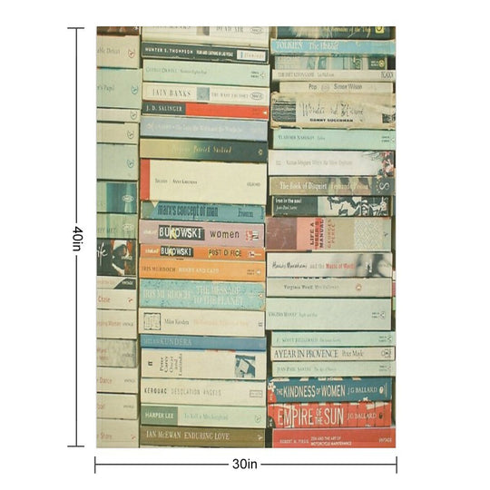 Bookworm Quick-dry Throw Blanket
