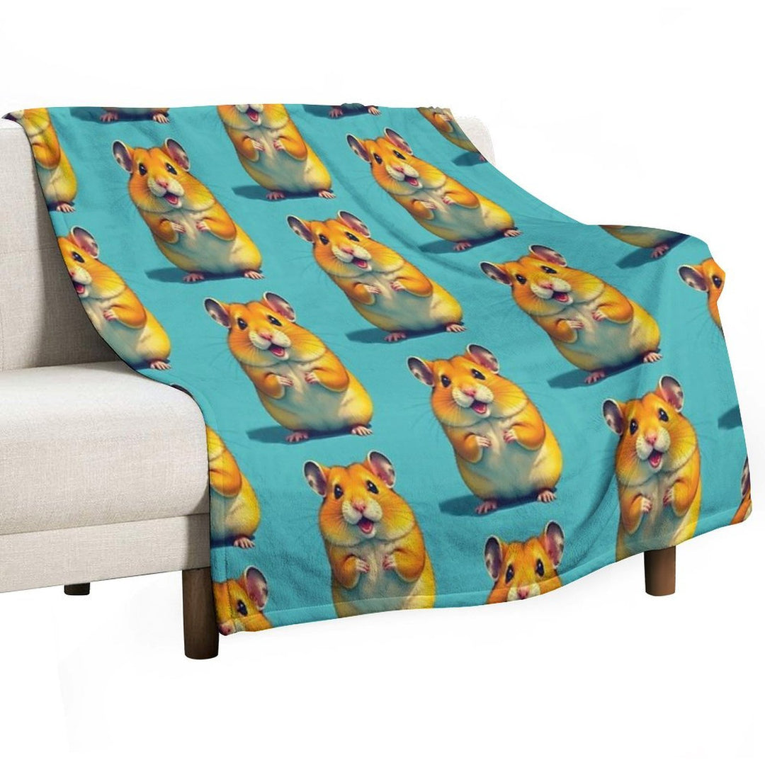 Cute Hamster Premium Throw Blanket