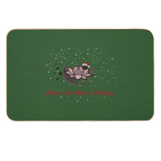 Christmas Magic in Space  Absorbent Bath Mat