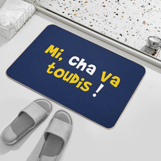 Mi, Cha Always Go!  Long-Lasting Bath Mat