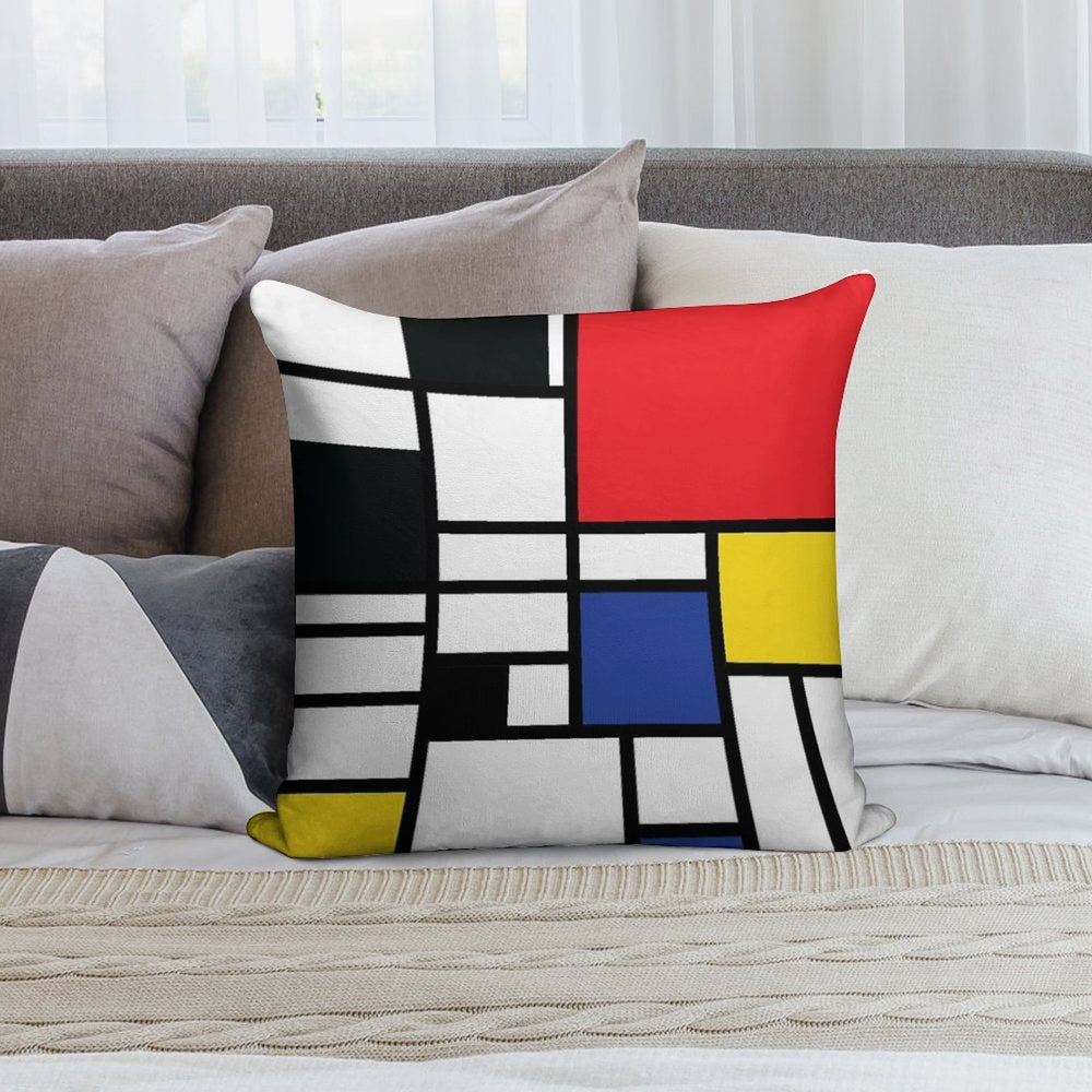 De Stijl #1 Soft Warmth Comfort Throw Pillow