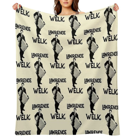 Lawrence Welk - Name - The Black Stencil Comfort Throw Blanket