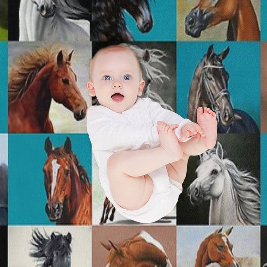 Horse Blanket Gift-ready Throw Blanket