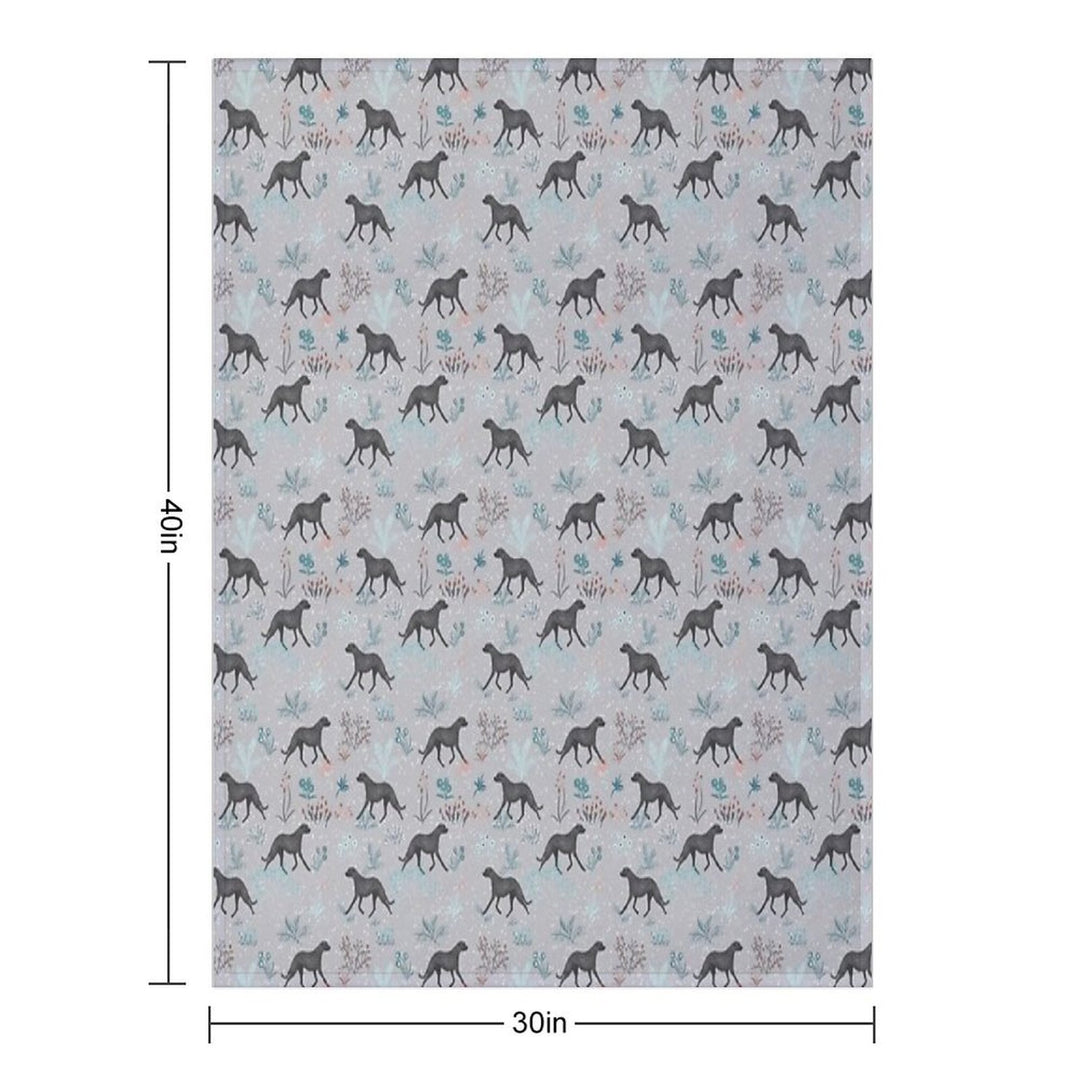 Irish Wolfhound Compact Throw Blanket