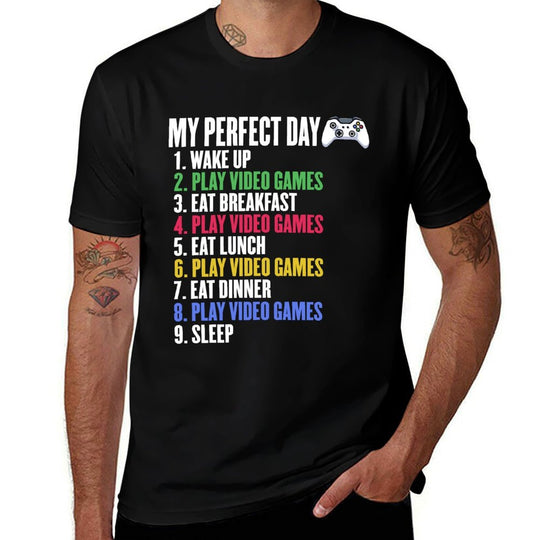 Funny Video Games Lover Graphic for Women And Men Gaming  Heathered Texture T-Shirt