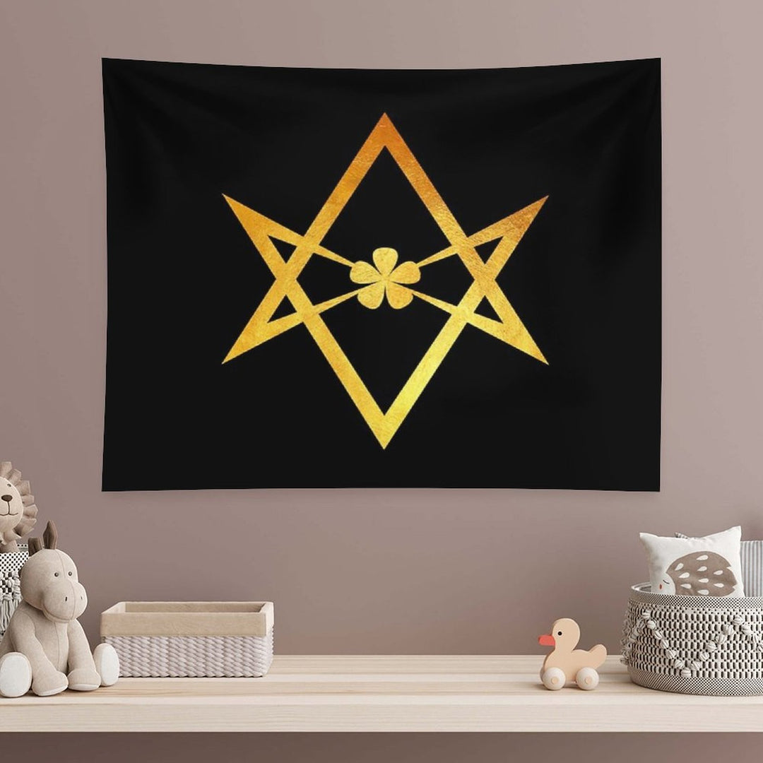 Thelemic Unicursal Hexagram Tapestry