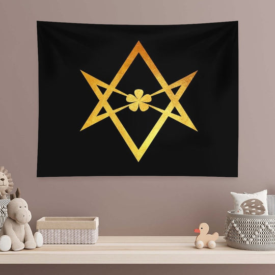 Thelemic Unicursal Hexagram Tapestry