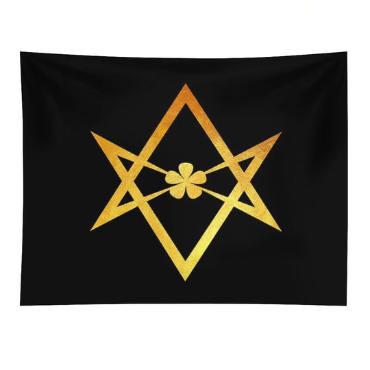 Thelemic Unicursal Hexagram Tapestry