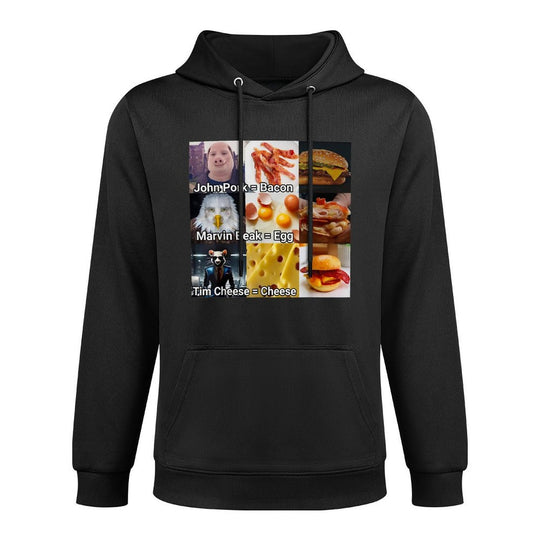 John Pork Marvin Beak Tim Cheese Funny Bacon Egg Cheese Pilling-Resistant Hoodie